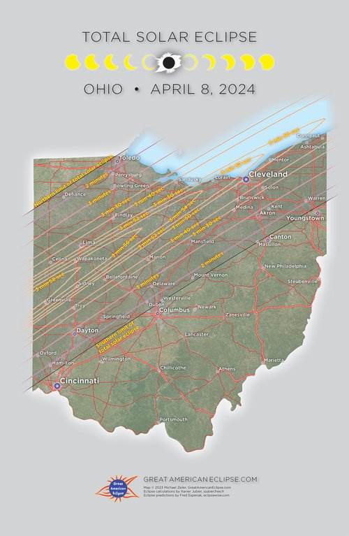 Total Solar Eclipse 2024 Path Map Ohio Meme Inger